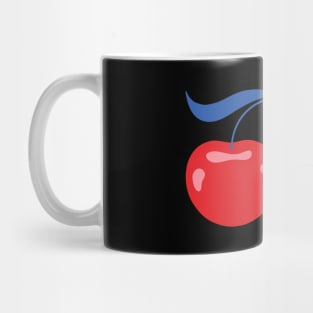 Cherry Blue Leaf Mug